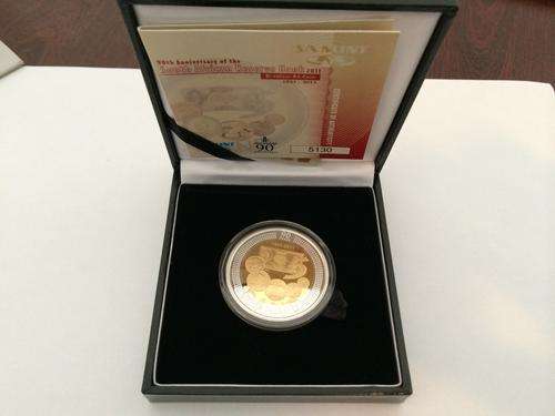 R5 SILVER CROWN BI-COLOR PRF COIN 2011